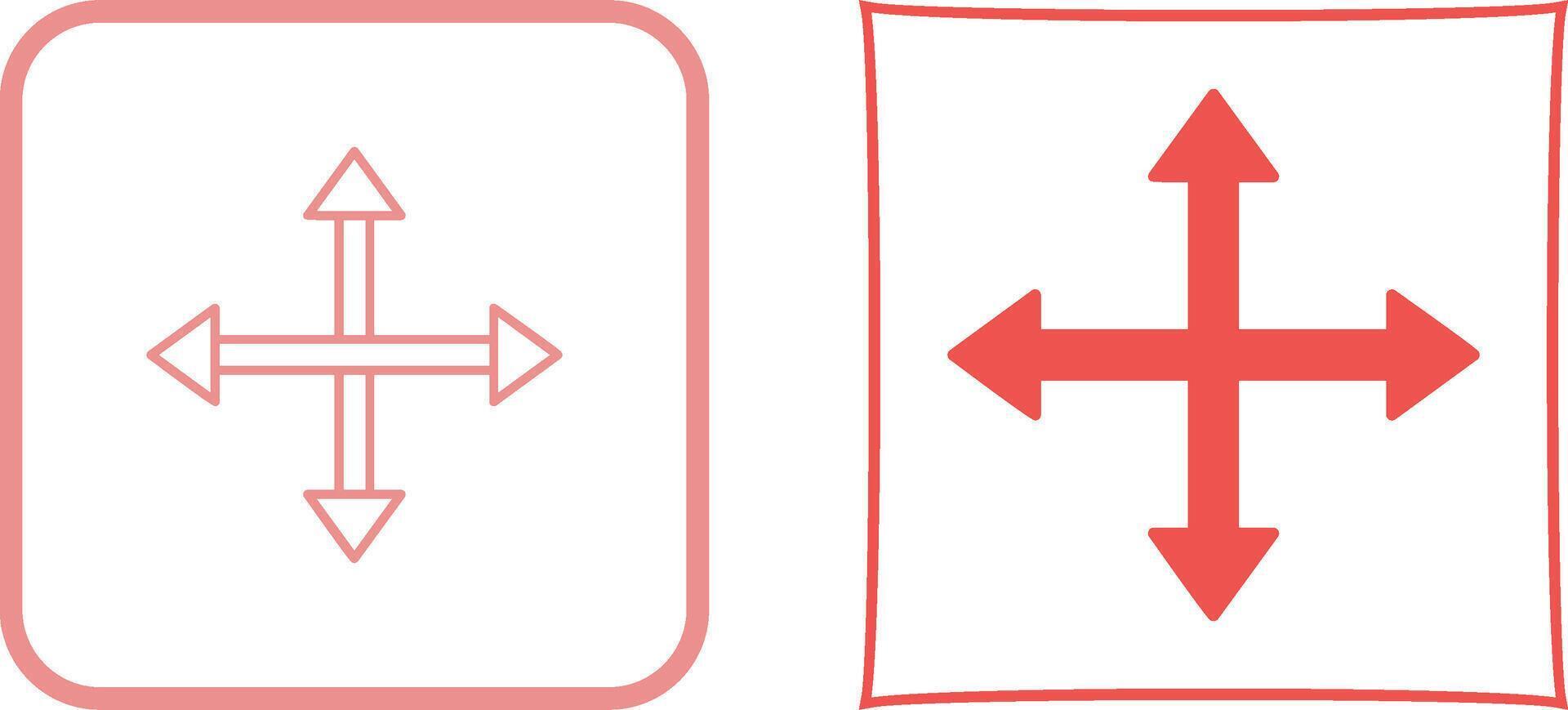 Unique Move Icon Design vector