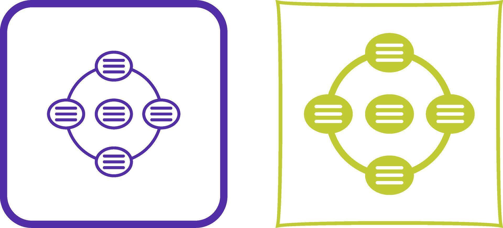 Unique Strategy Connsultation Icon Design vector