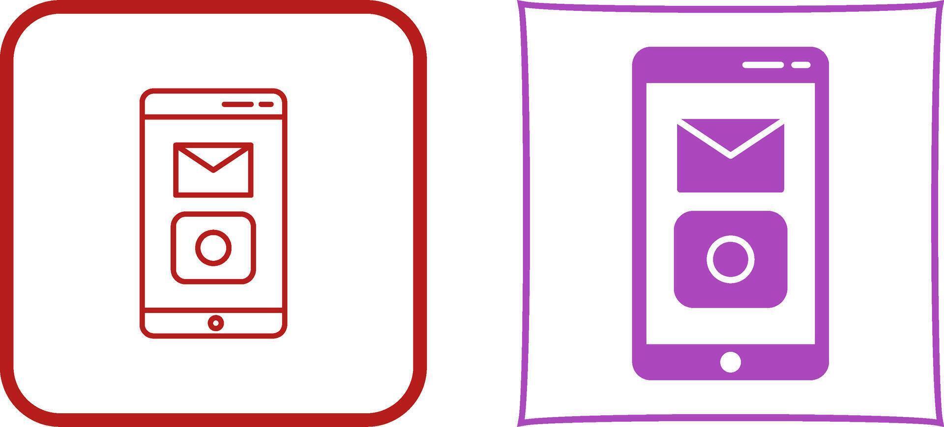 Unique Mobile Applications Icon Design vector