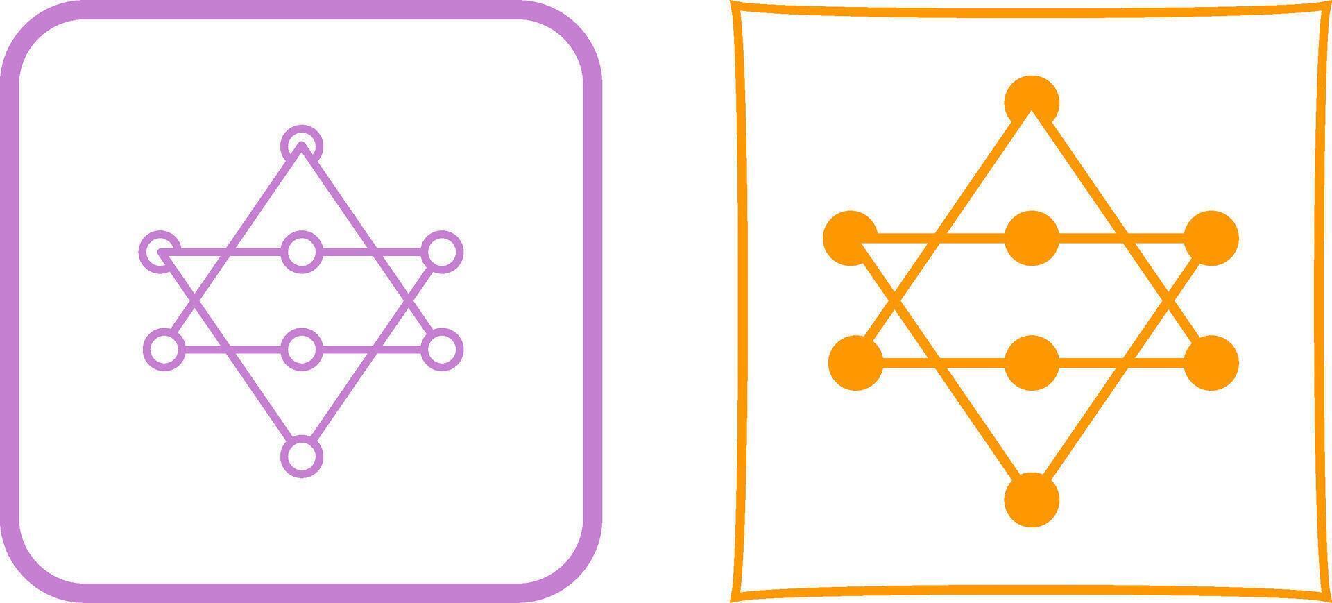 Unique Networks Icon Design vector