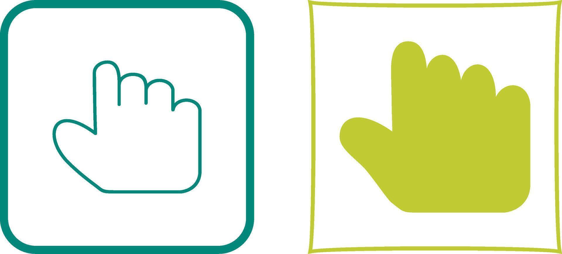 Unique Hold Icon Design vector