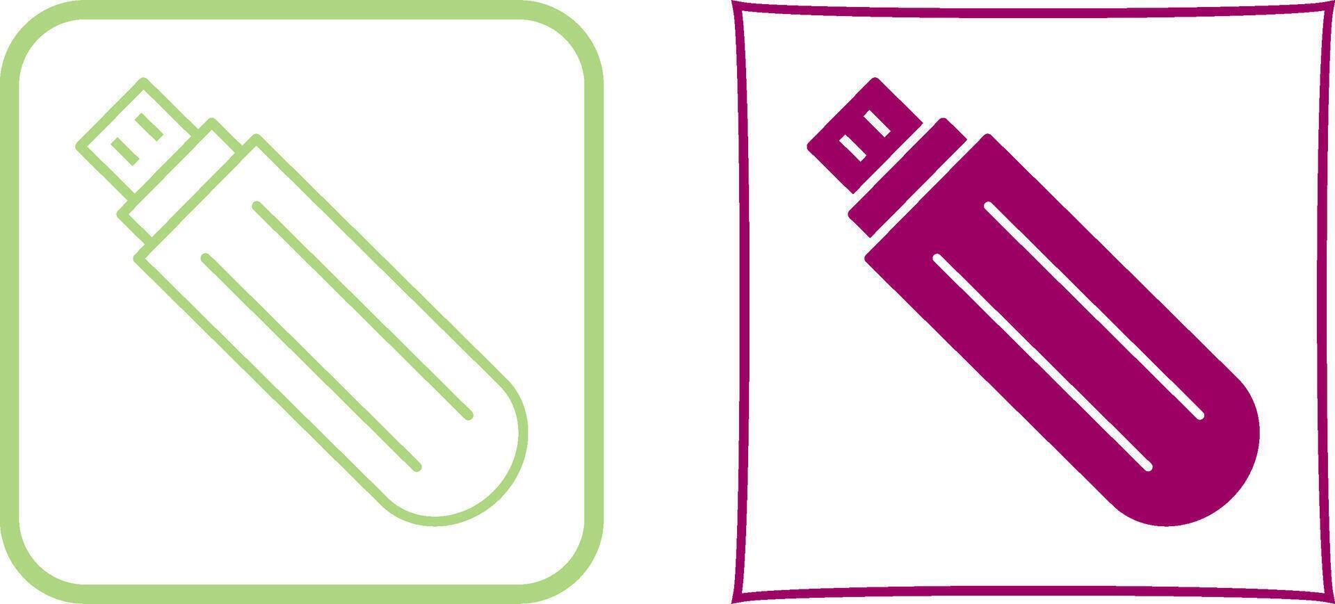 Unique USB Drive Icon Design vector