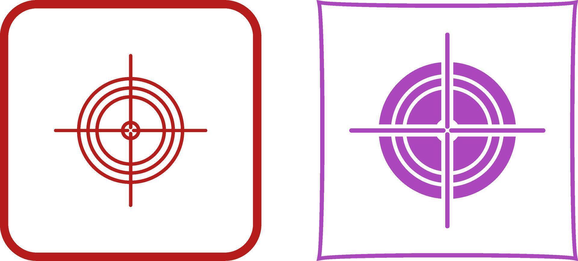 Unique Target Icon Design vector