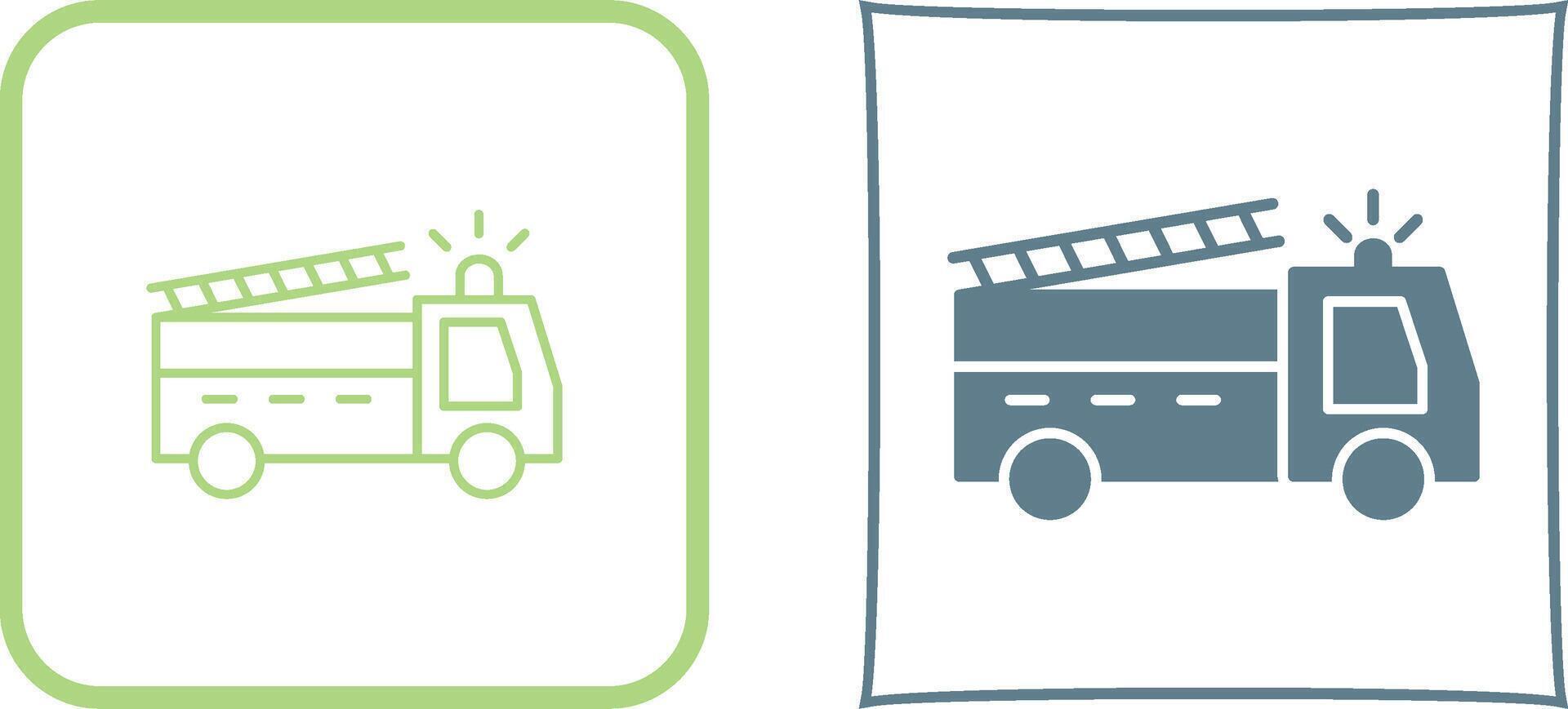 Unique Fire Truck Icon Design vector