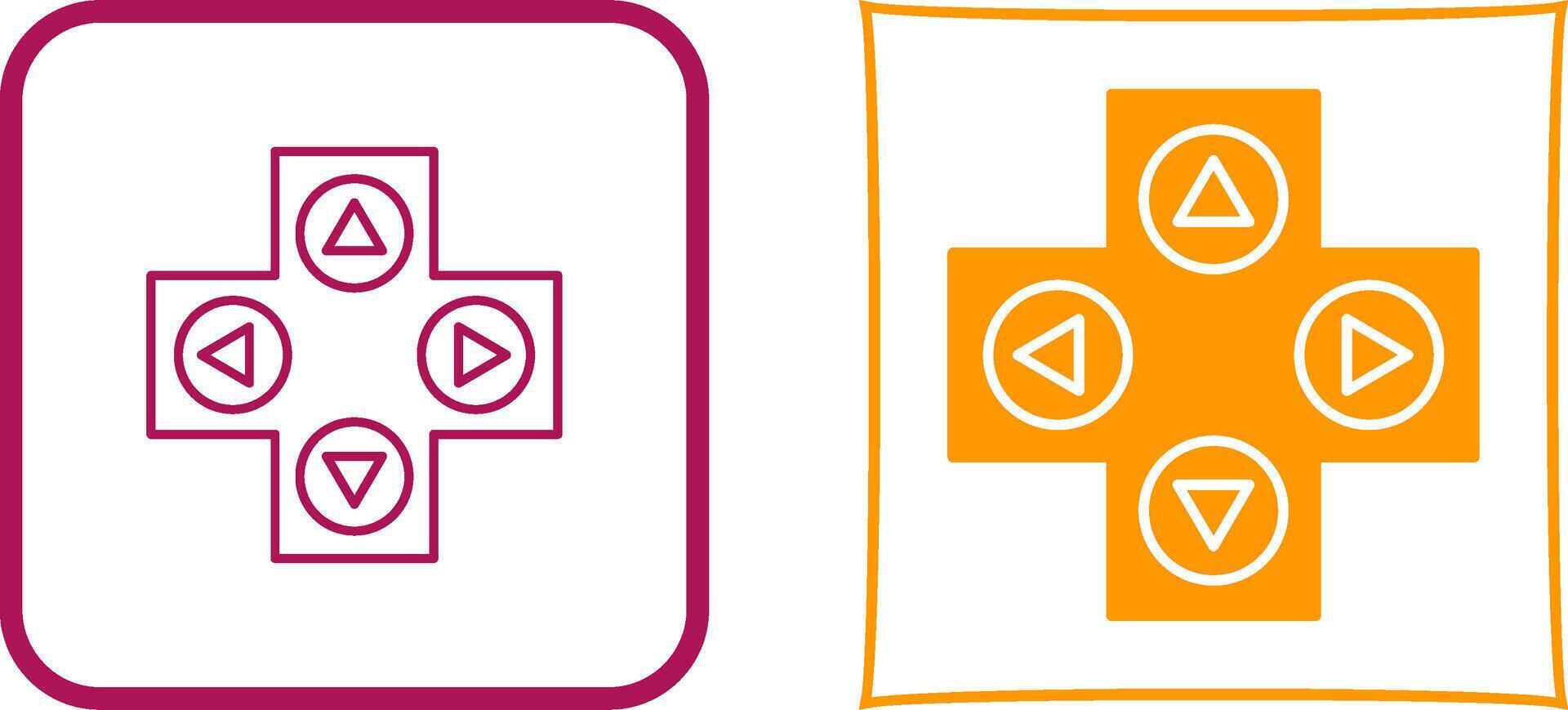 Unique Gaming Control Icon Design vector