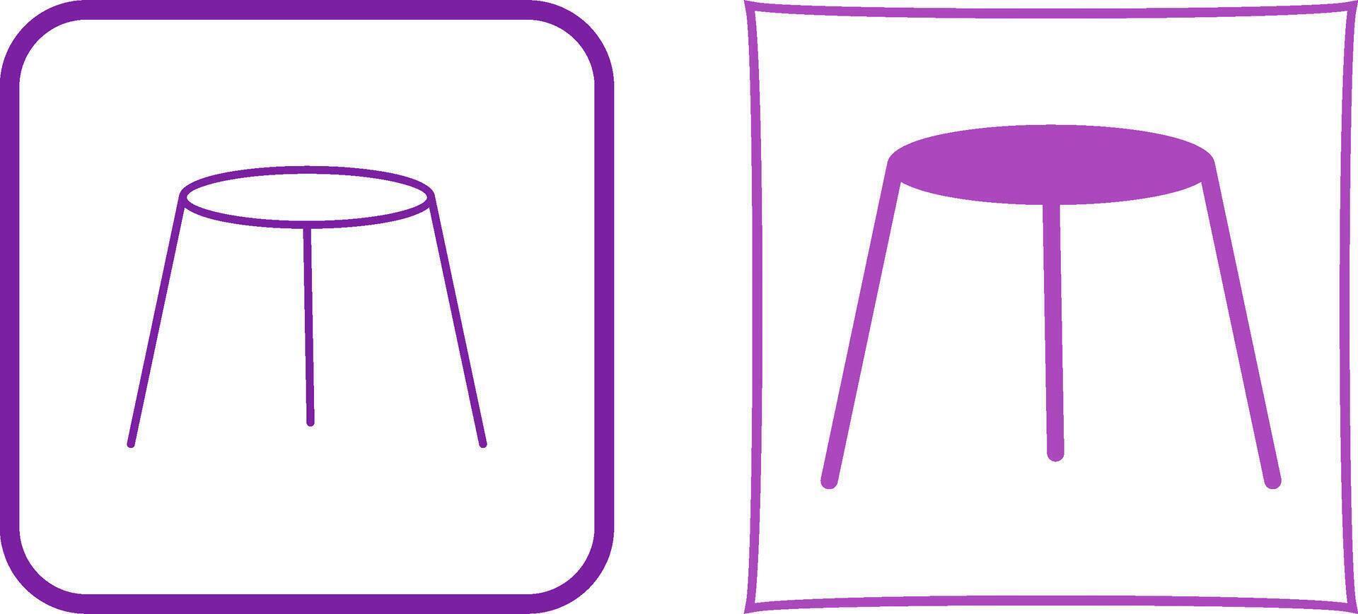 Unique Stool Icon Design vector