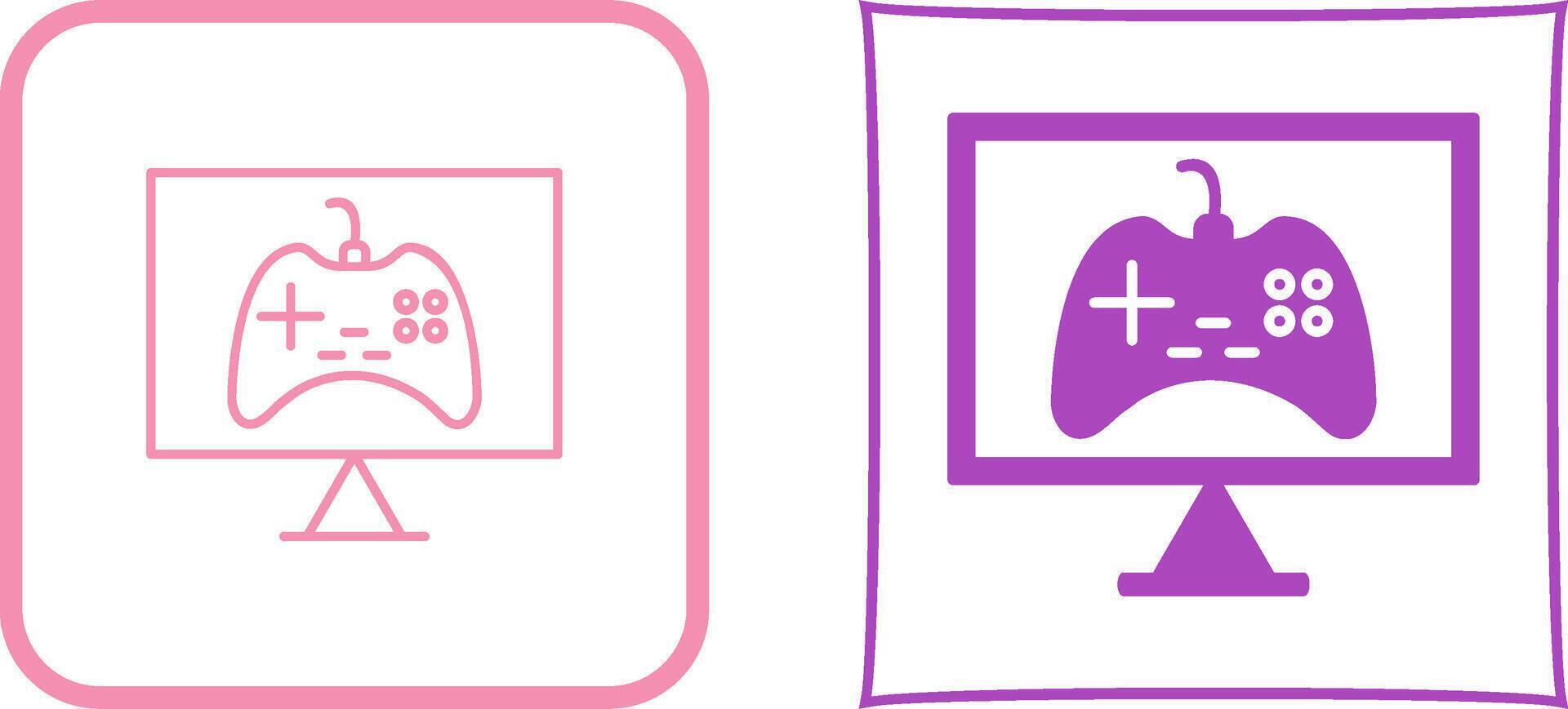 Unique Online Games Icon Design vector