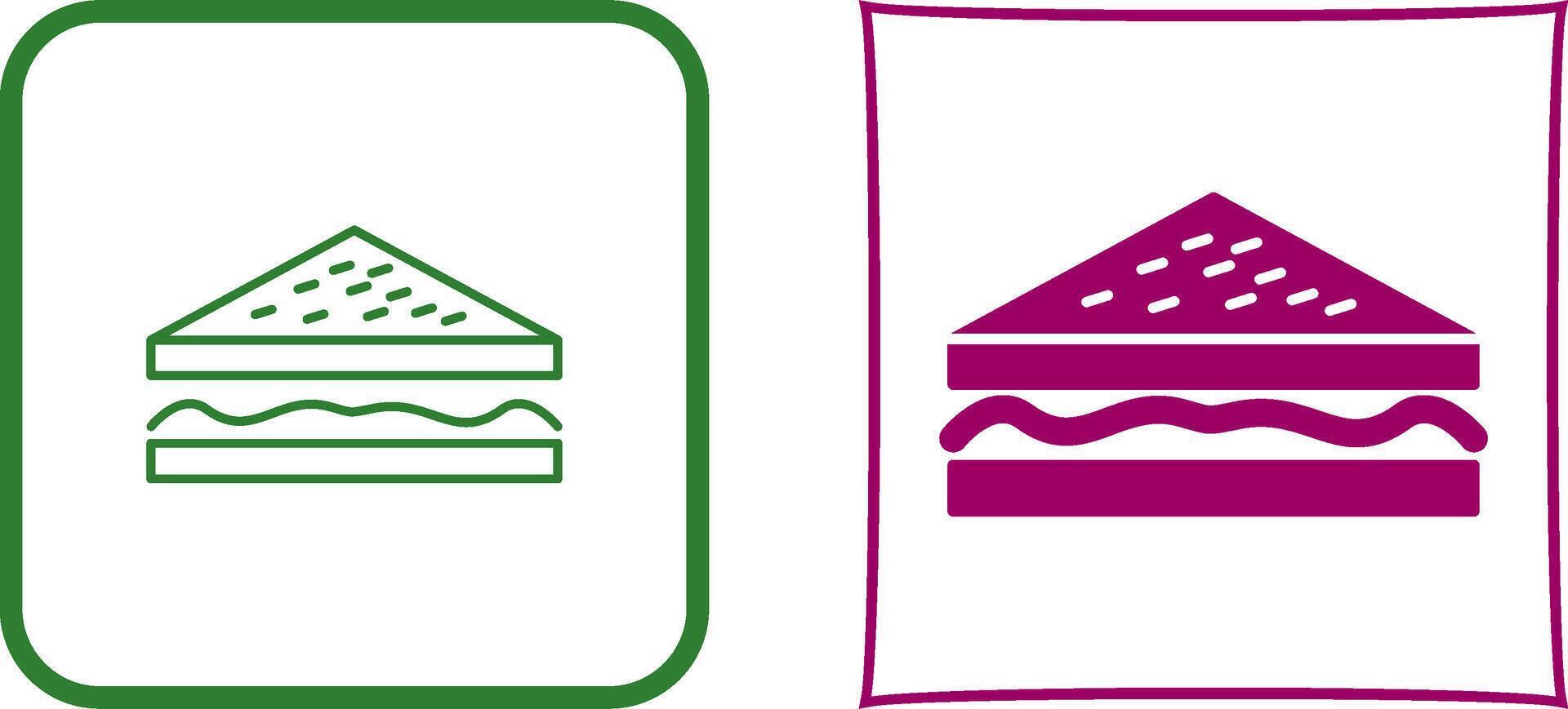 Unique Sandwich Icon Design vector