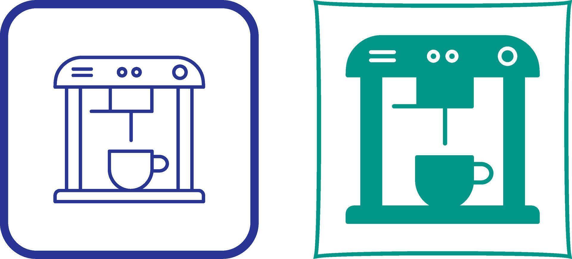 Unique Coffee Machine Icon Design vector