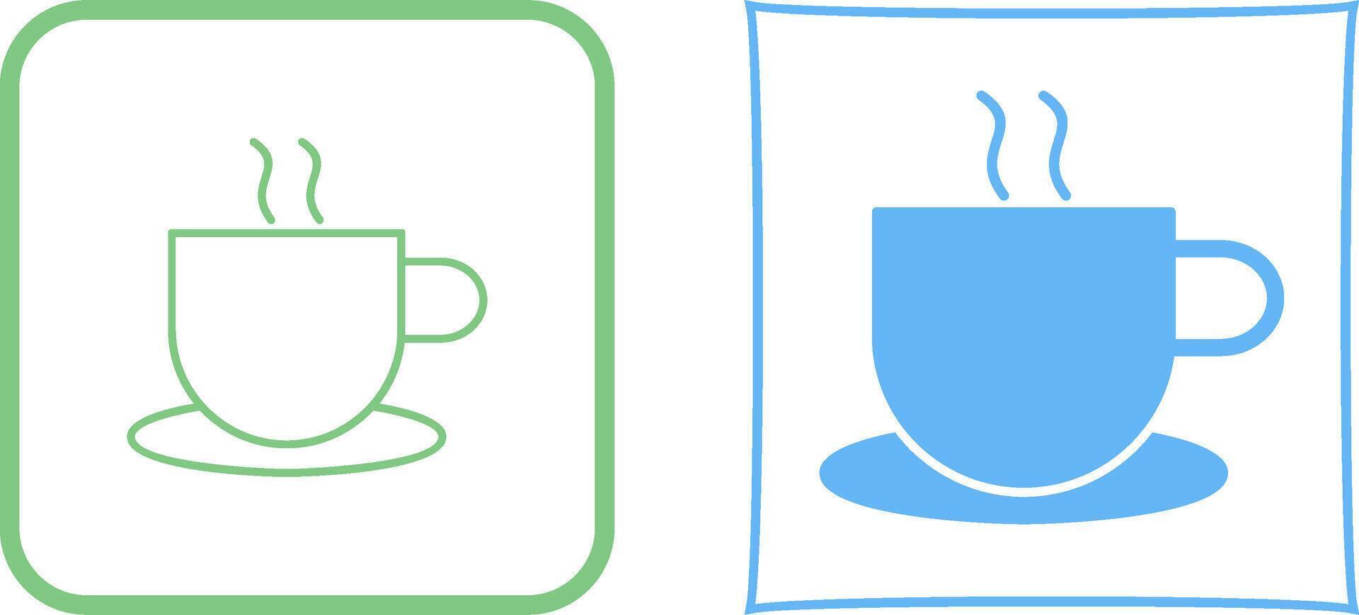 único caliente café icono diseño vector