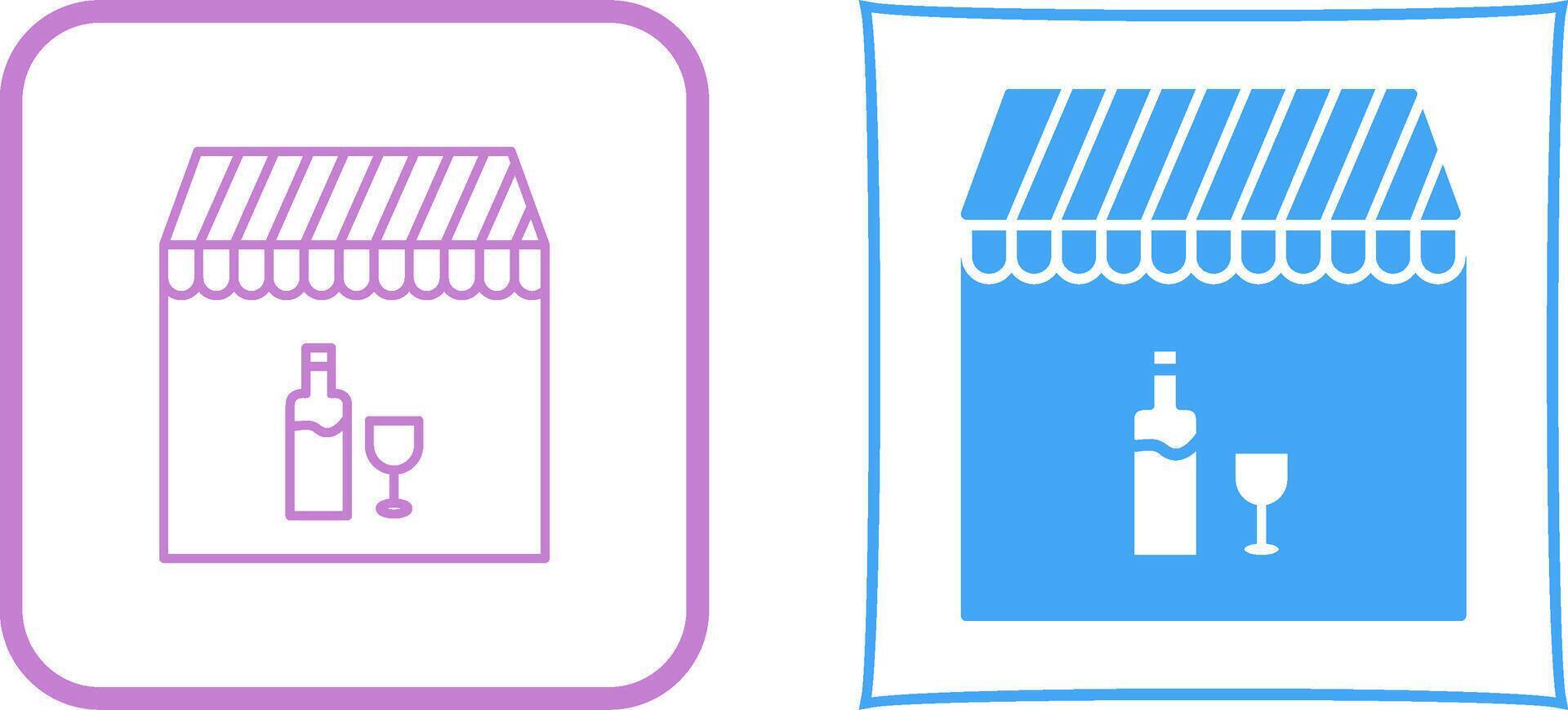Unique Cafe and Bar Icon Design vector