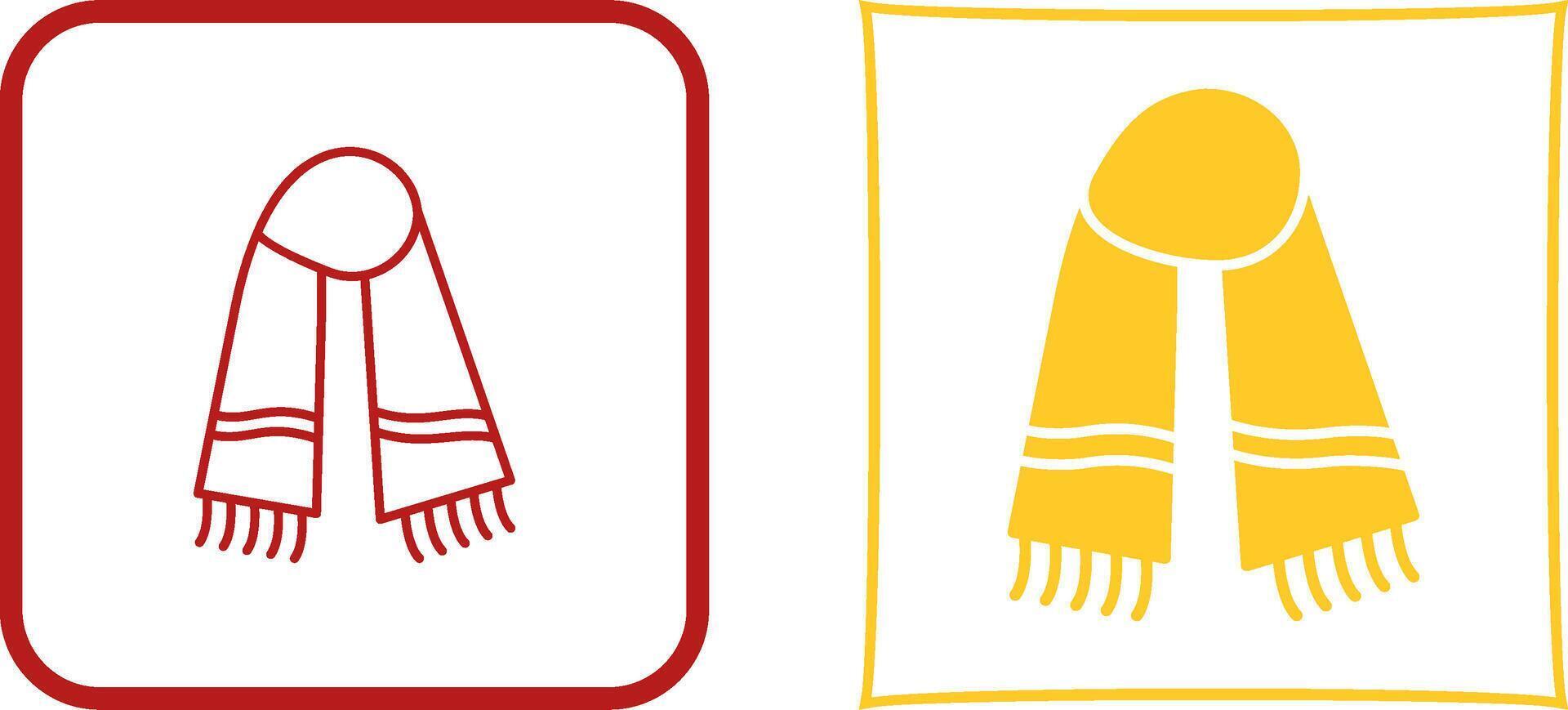 Warm Scarf Icon Design vector