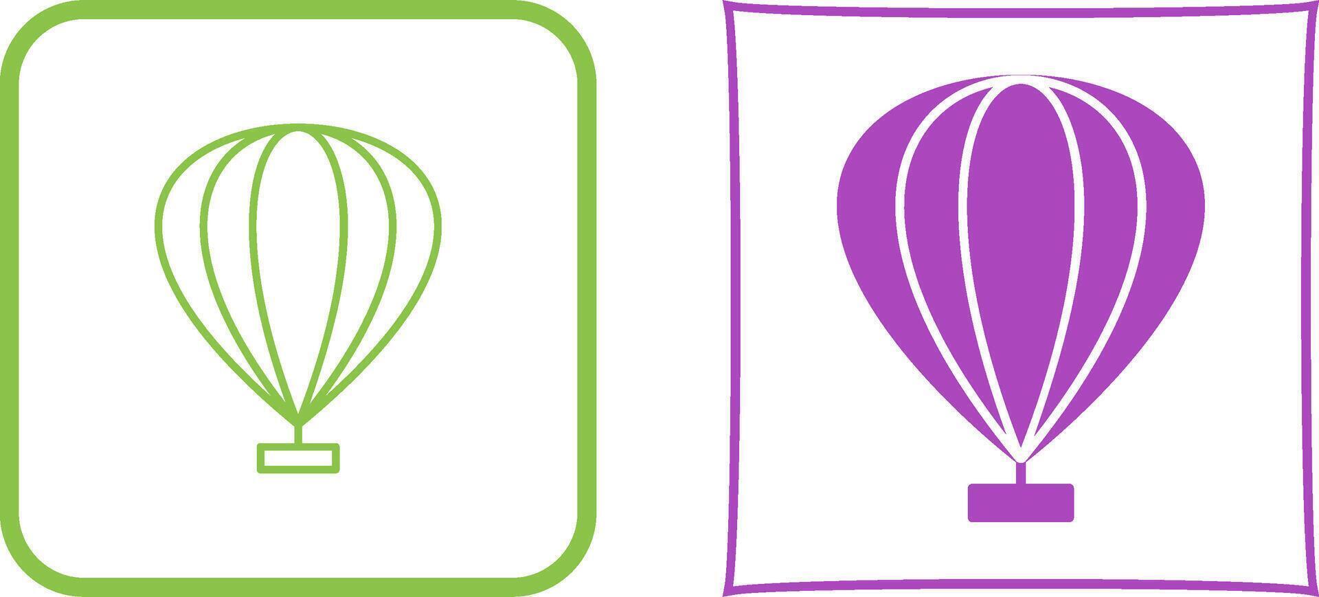 Hot Air Balloon Icon Design vector