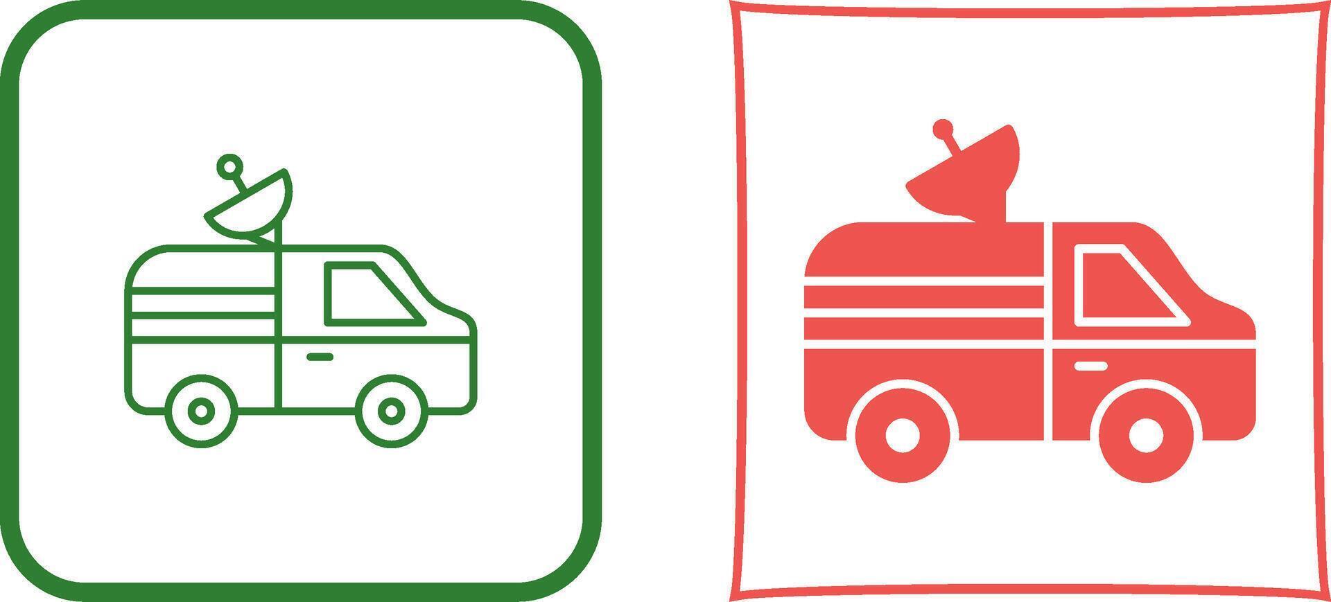 News Van Icon Design vector