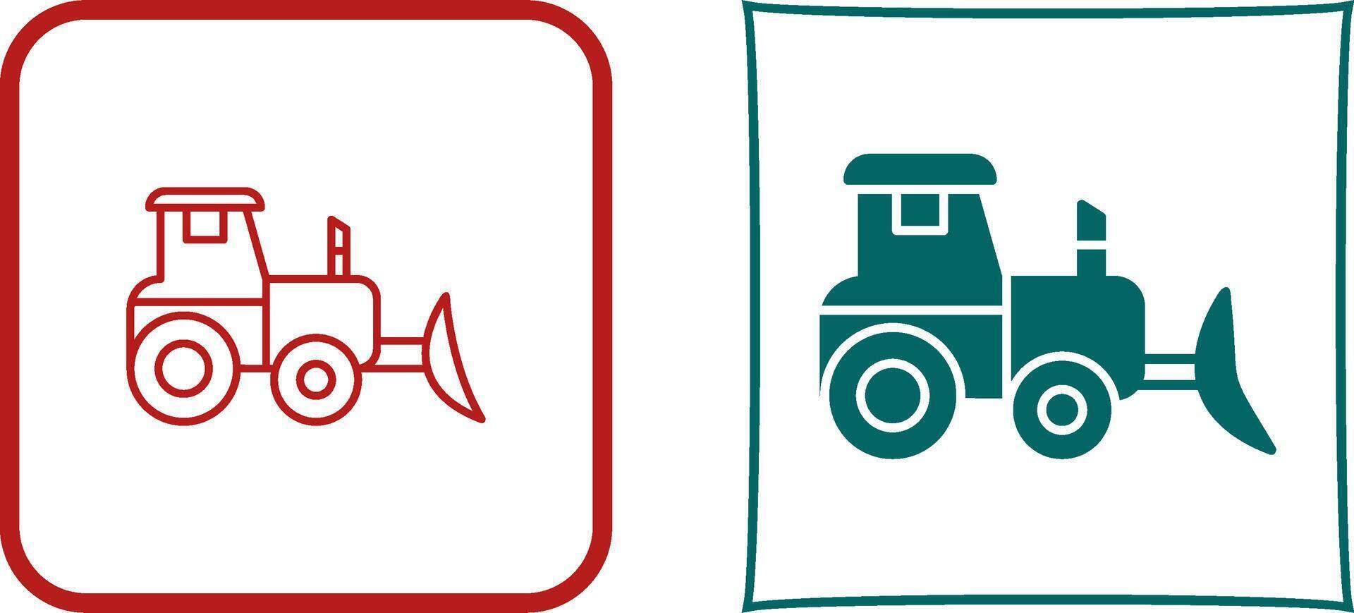 Industrial Tractor Icon Design vector