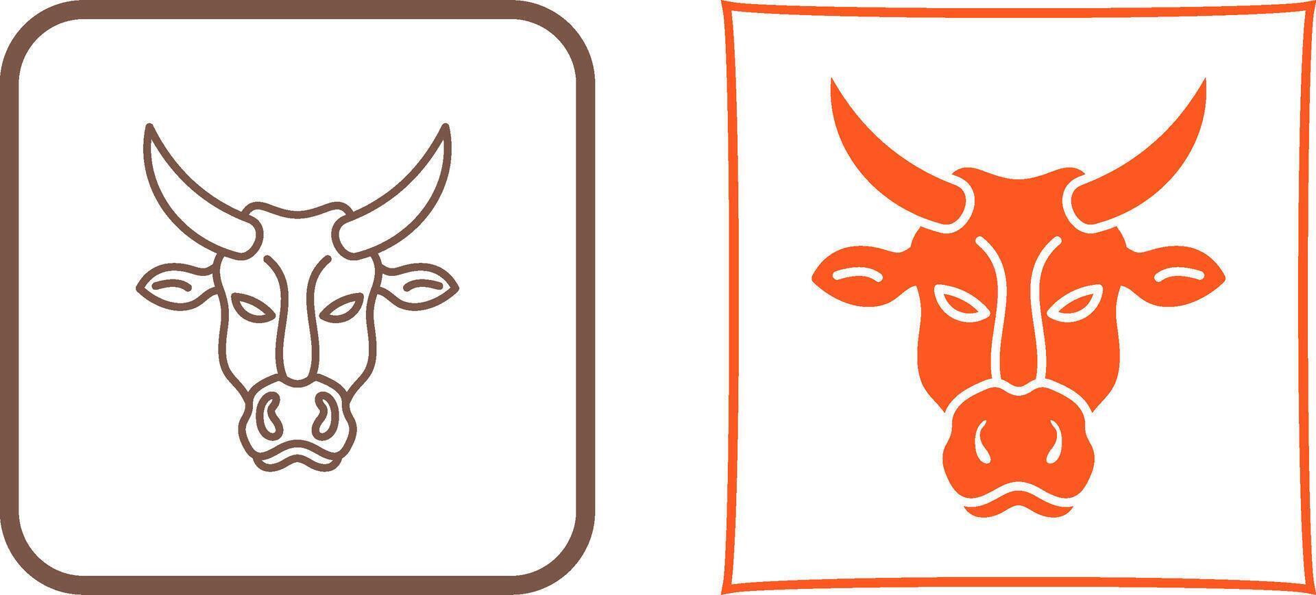 Cow Icon Design vector