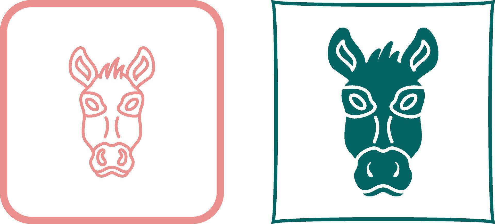 Donkey Icon Design vector