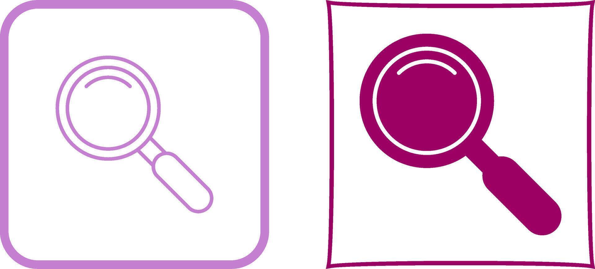 Magnifiying Glass Icon Design vector