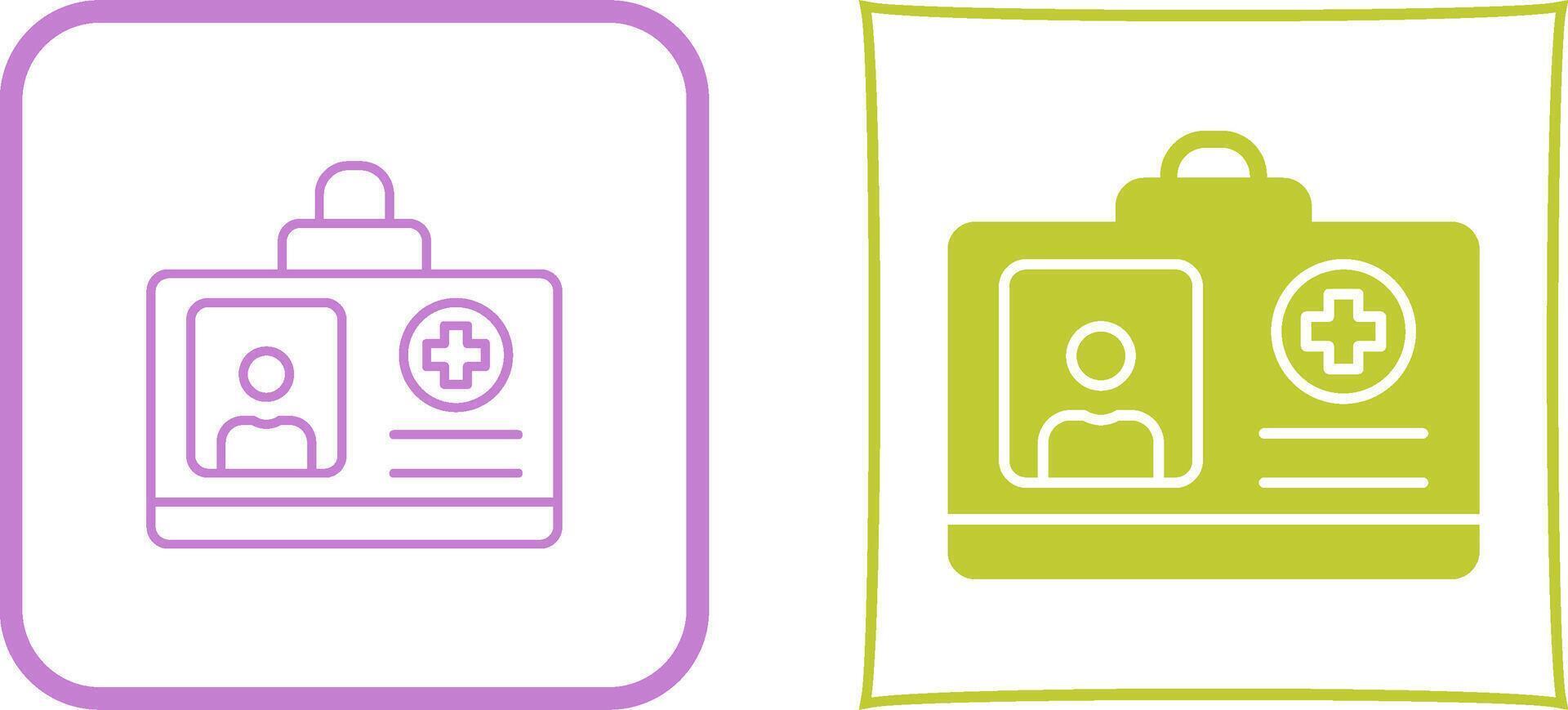 Id Card Icon Design vector