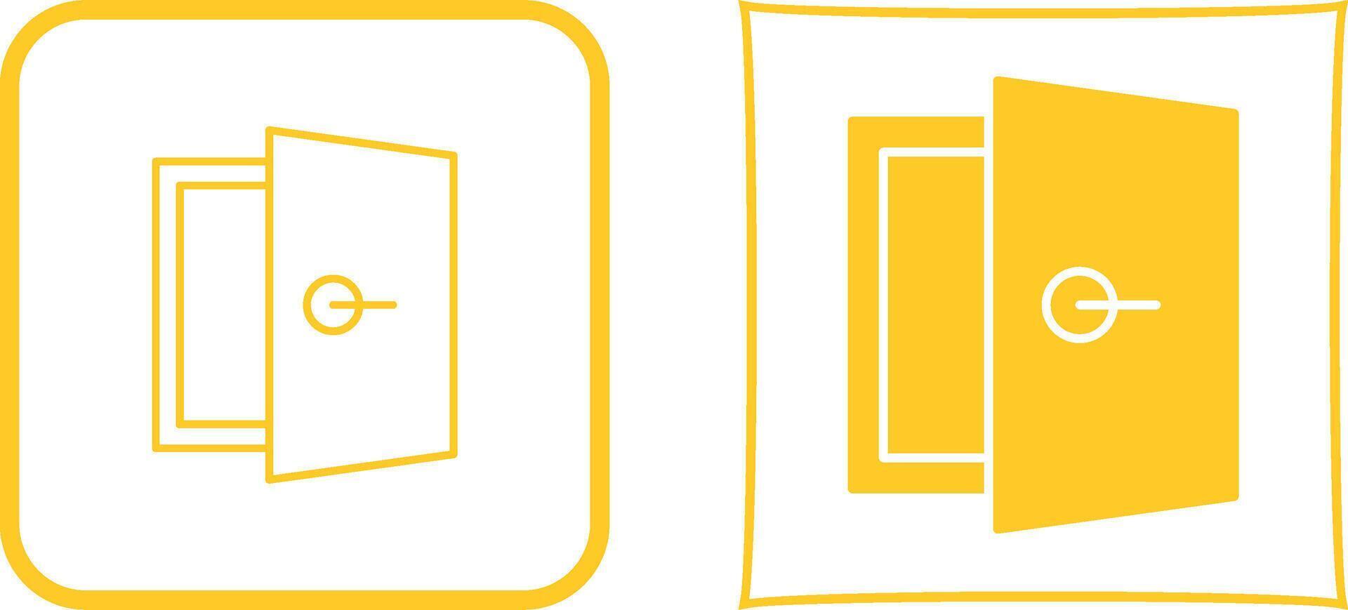 Door Icon Design vector