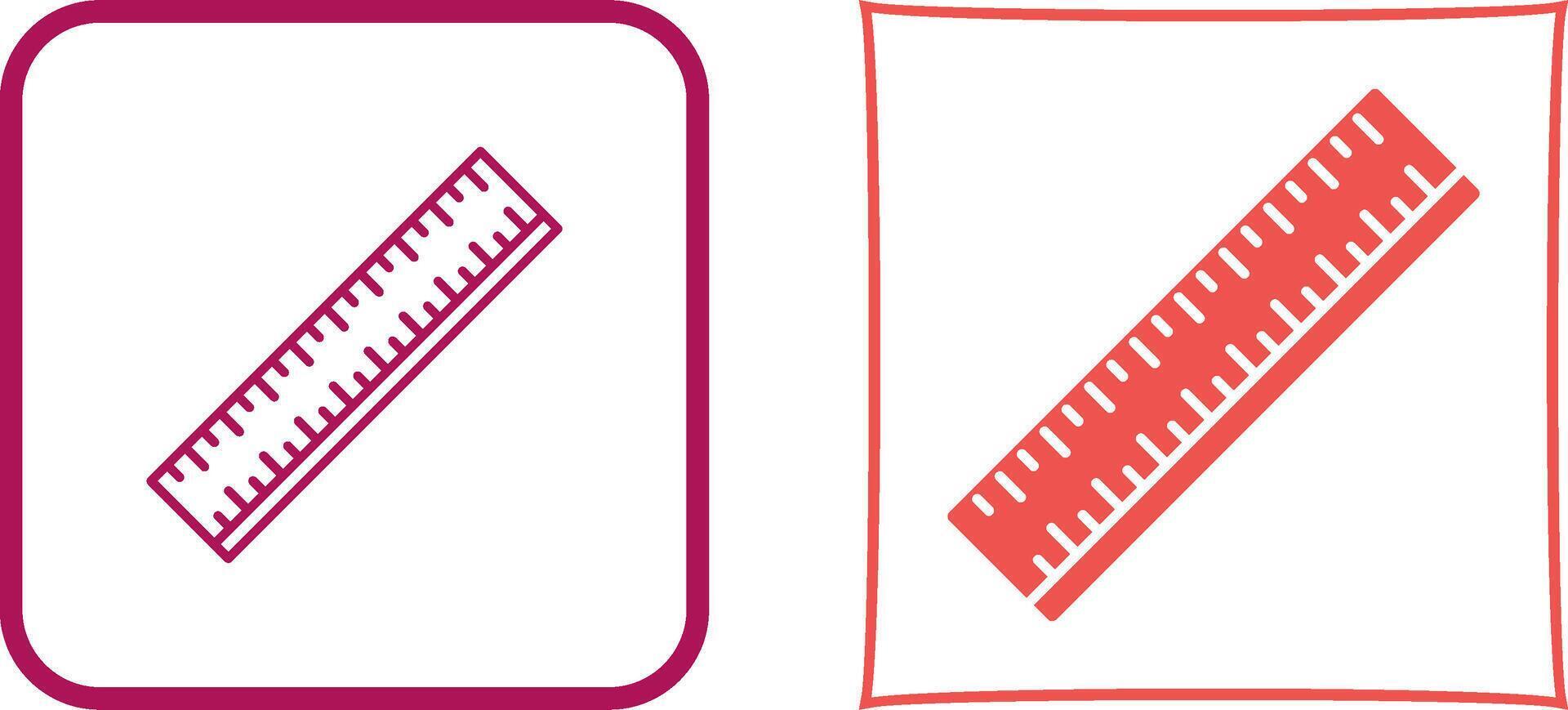 Ruler Icon Design vector