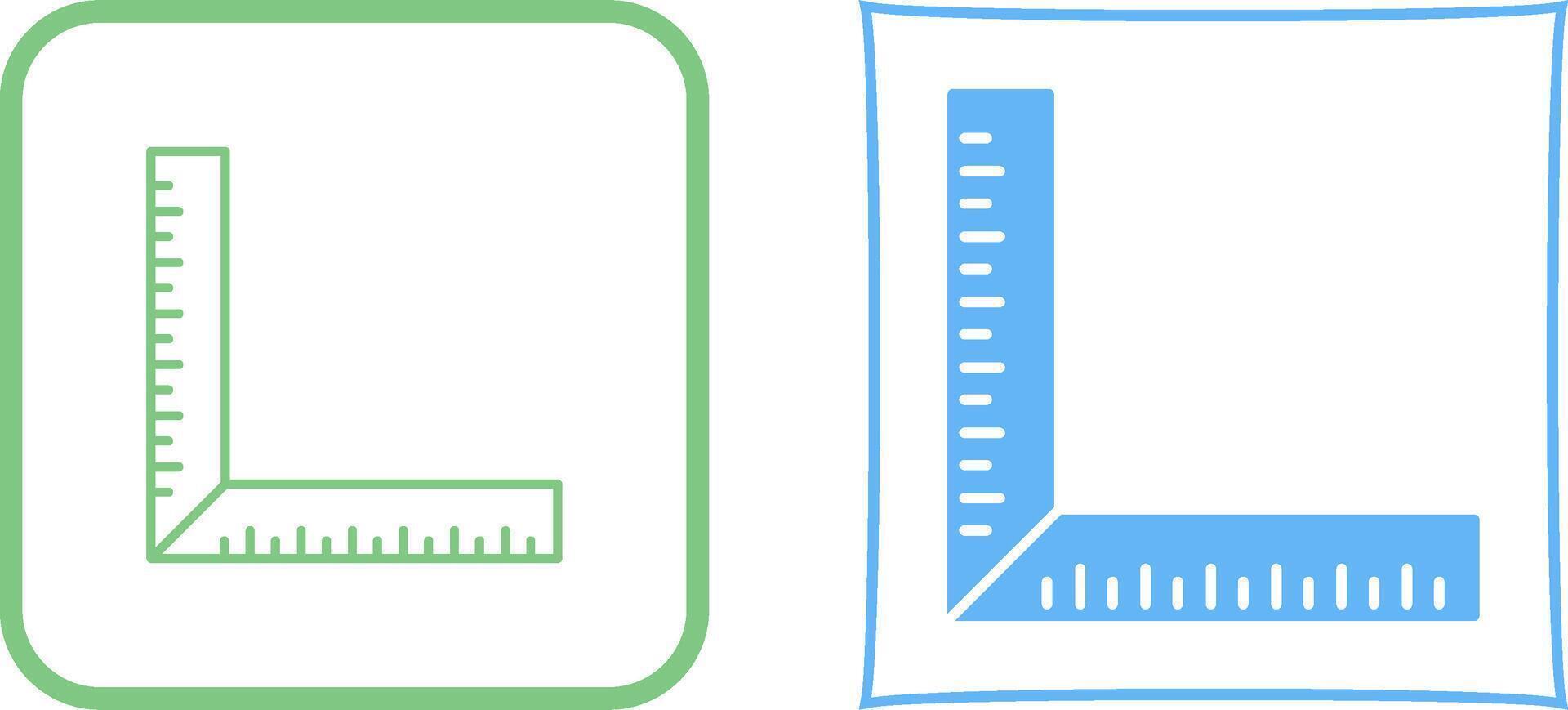 square Ruler Icon Design vector