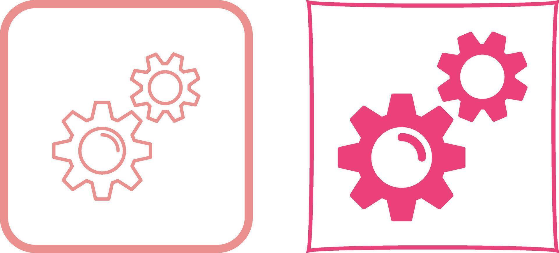 Gears Icon Design vector