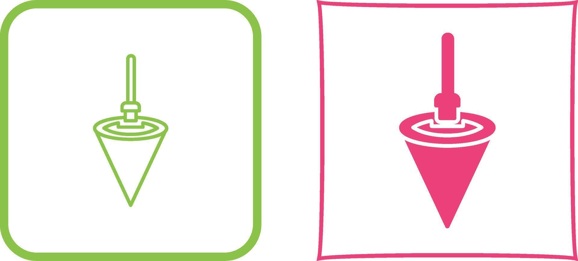 Plumb Bob Icon Design vector