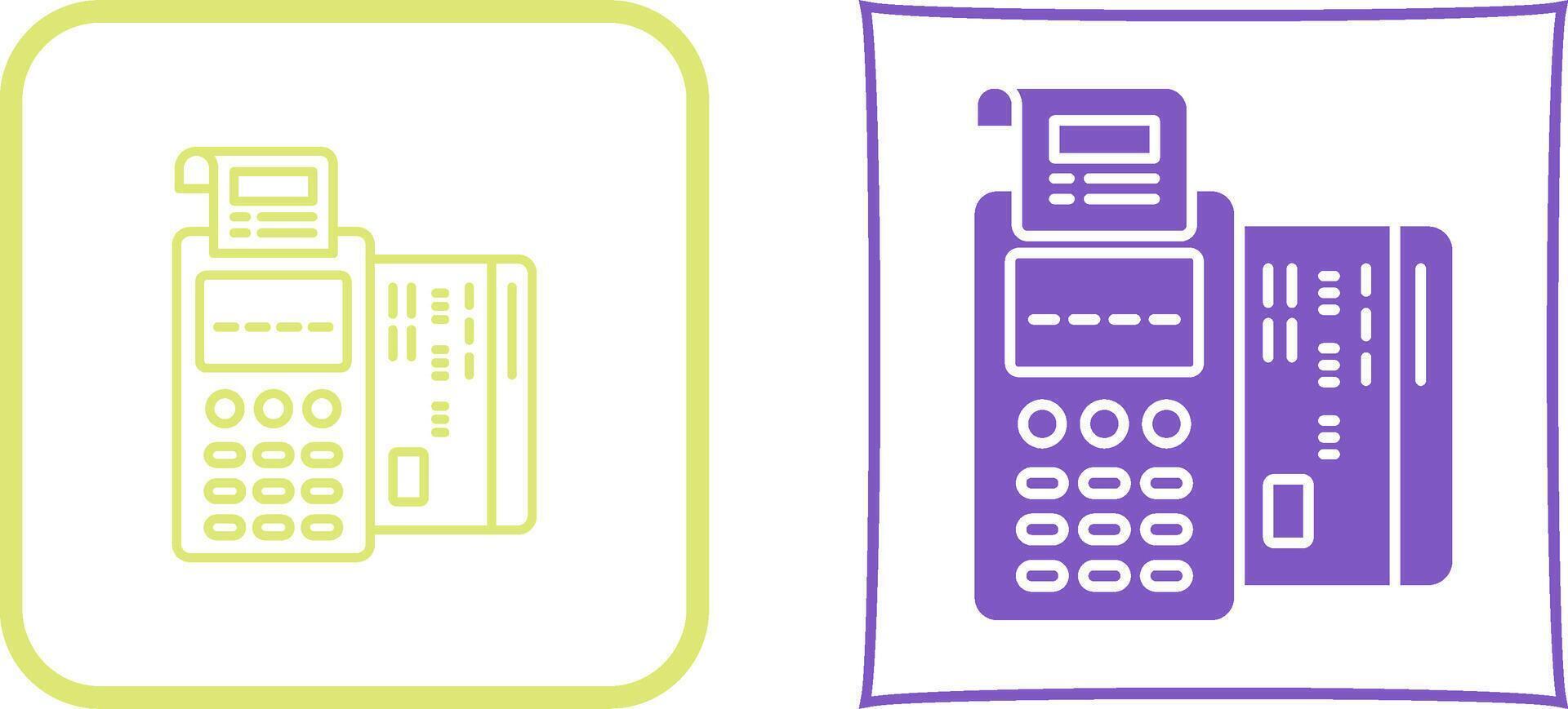 Pos Terminal Icon Design vector