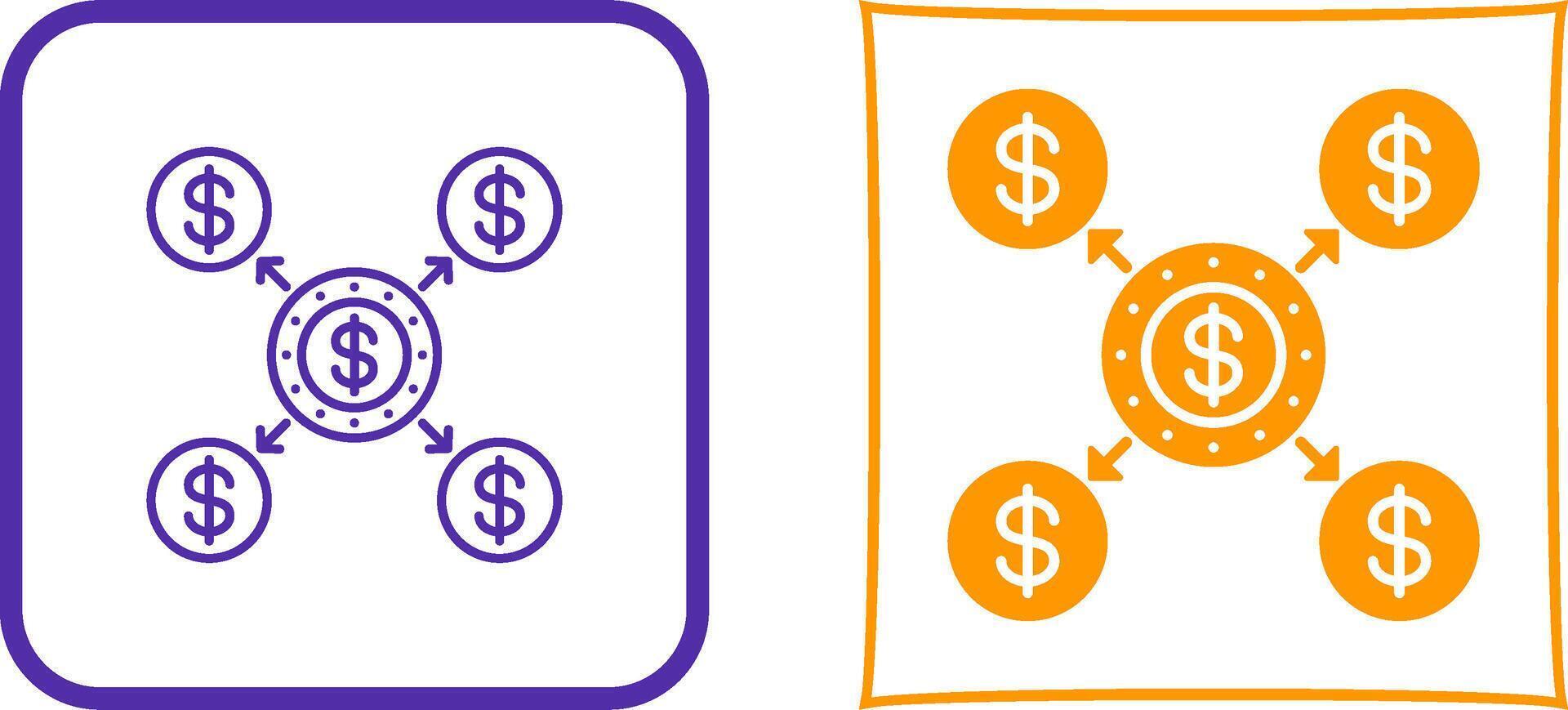 Distribution Icon Design vector