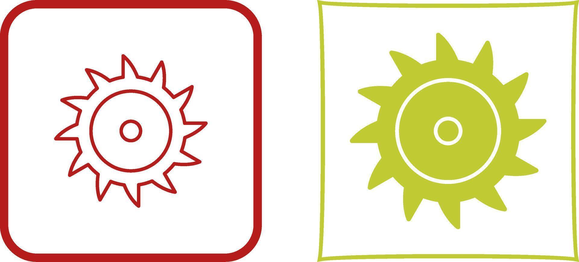 Saw Blade Icon Design vector