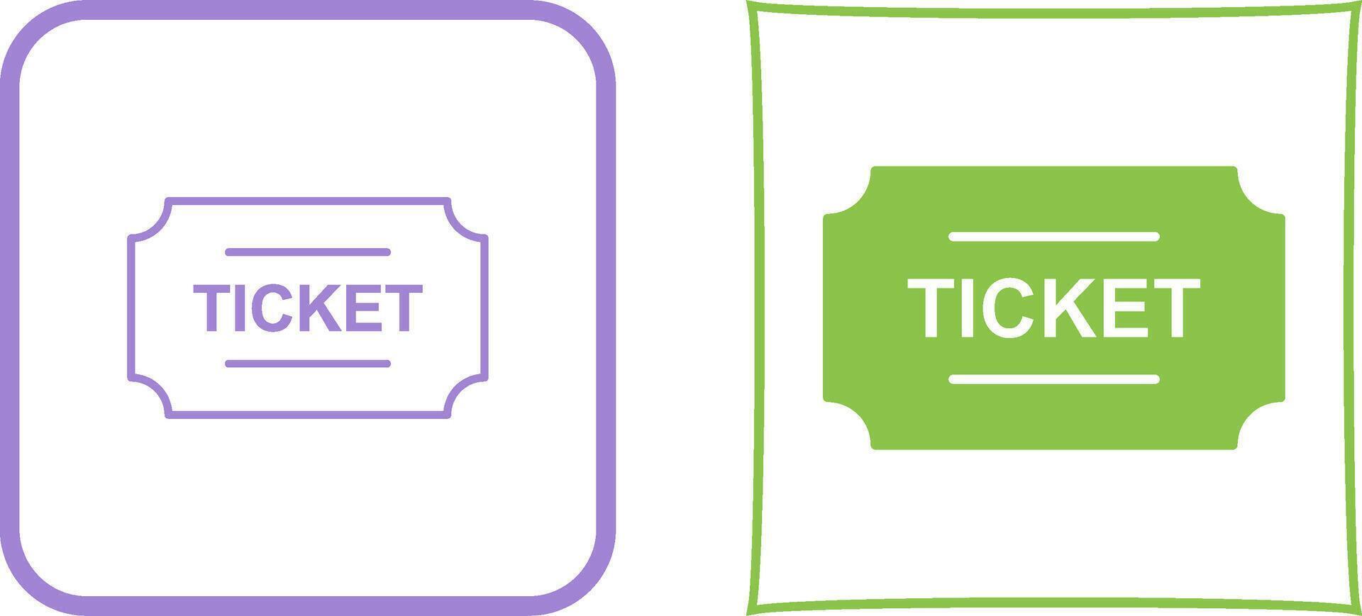 Tickets Icon Design vector