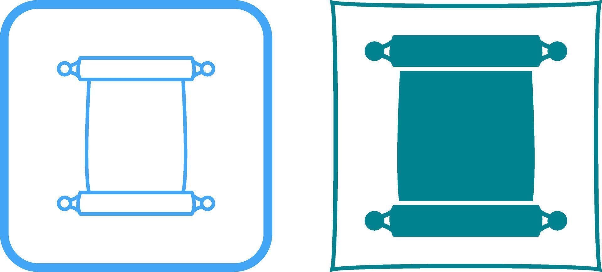 Scroll of Paper Icon Design vector