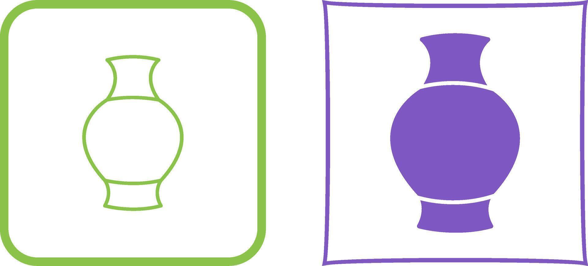 Antique Jar Icon Design vector