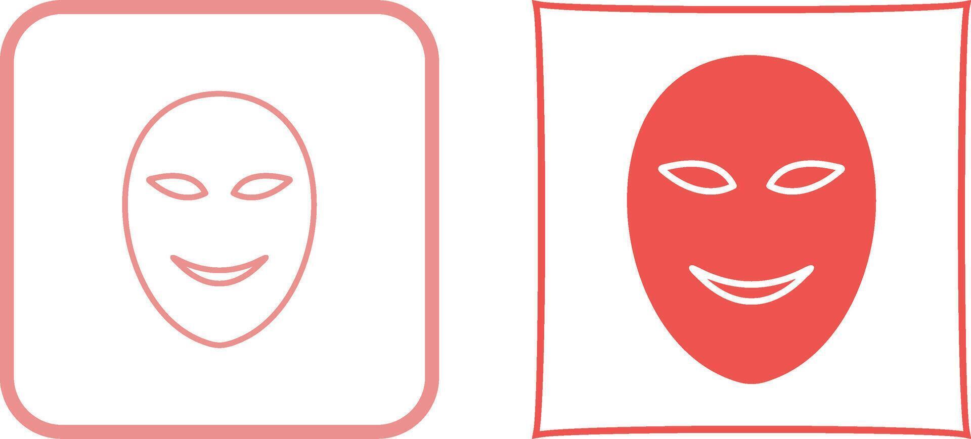 Ancient Face Mask Icon Design vector