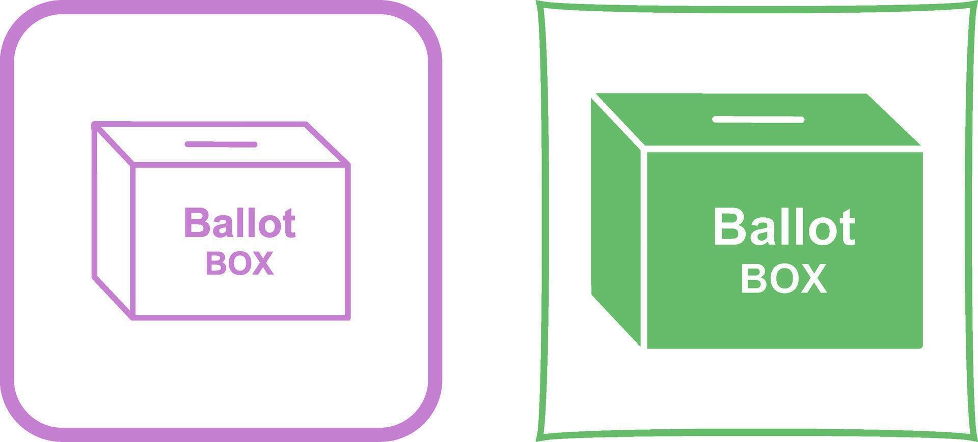 Ballot Box Icon Design vector