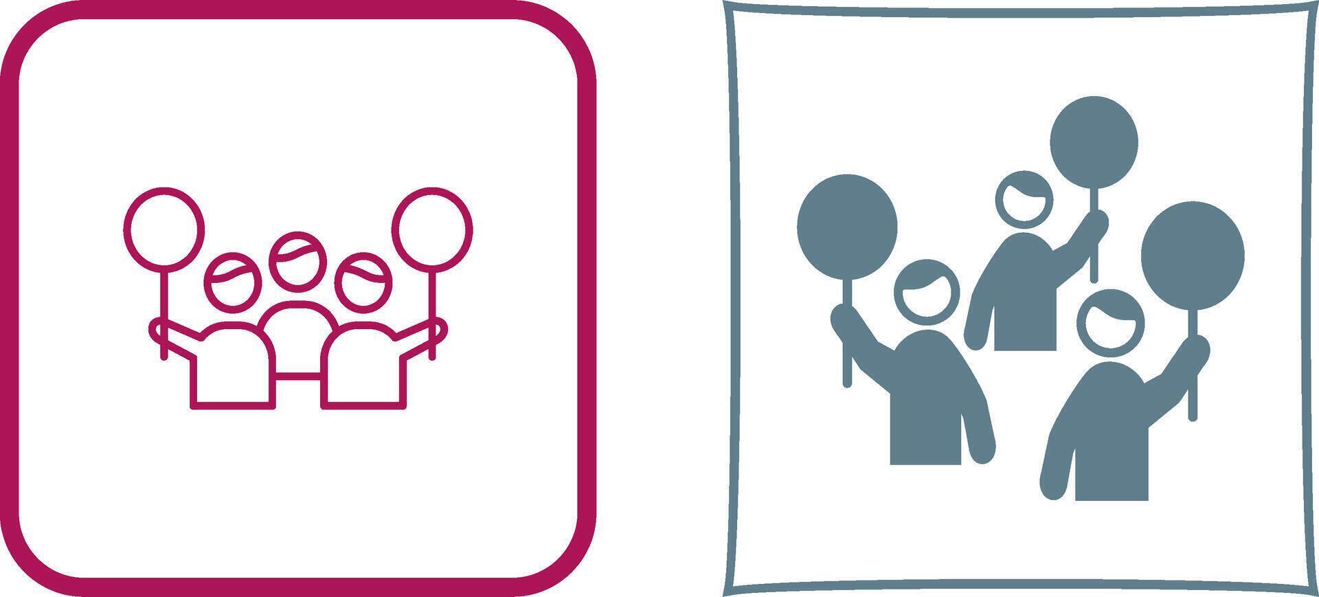 Protest Icon Design vector