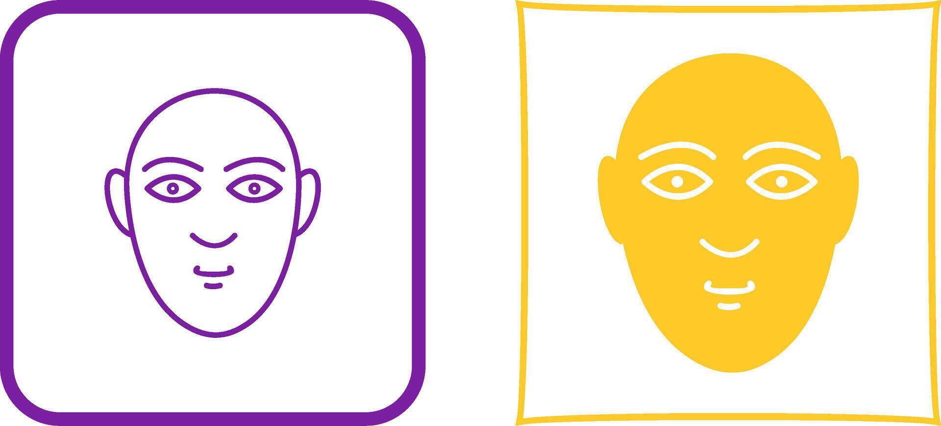 Human Face Icon Design vector