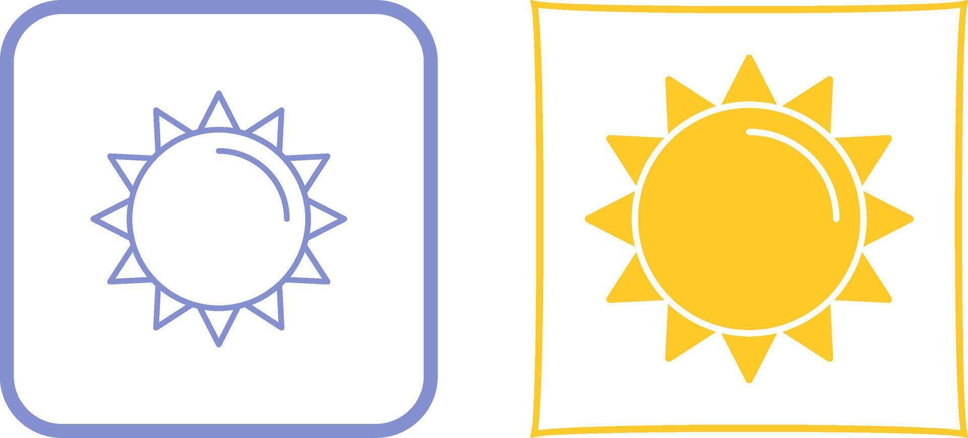 Sun Icon Design vector