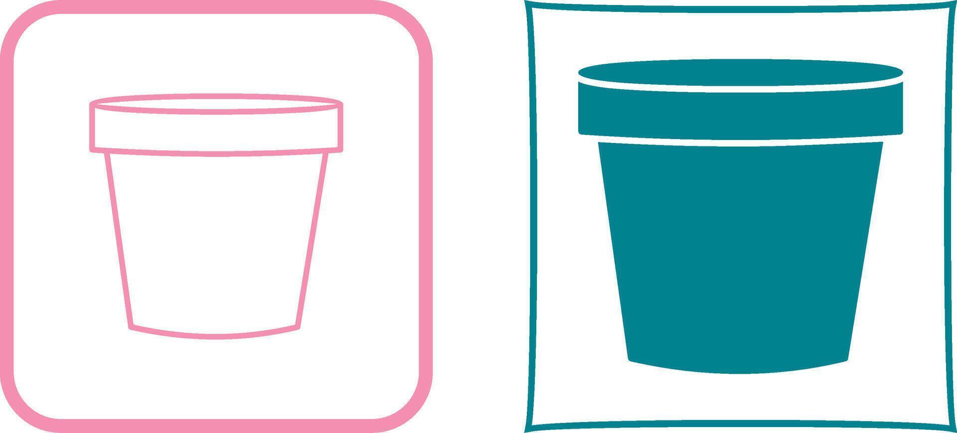 Plant Pot Icon Design vector