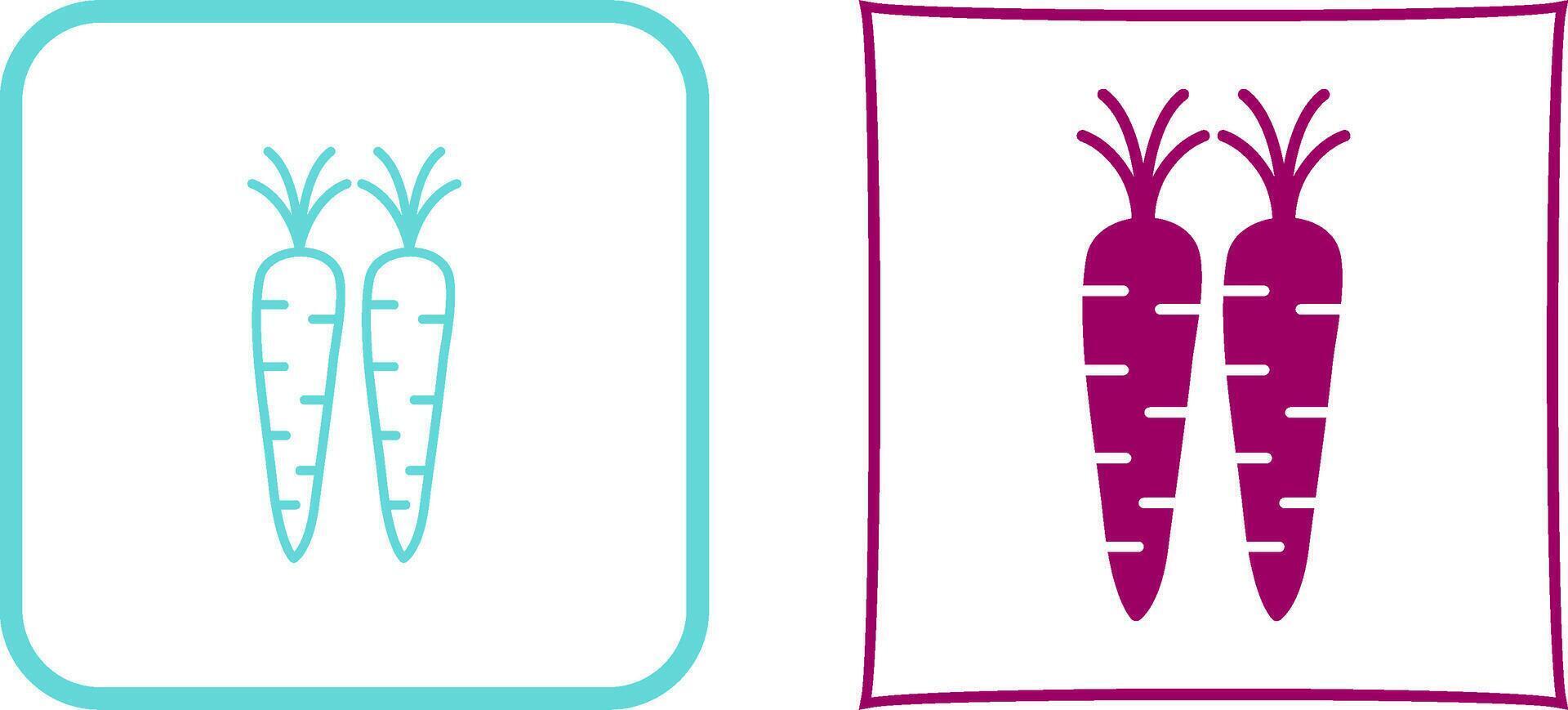 Carrots Icon Design vector