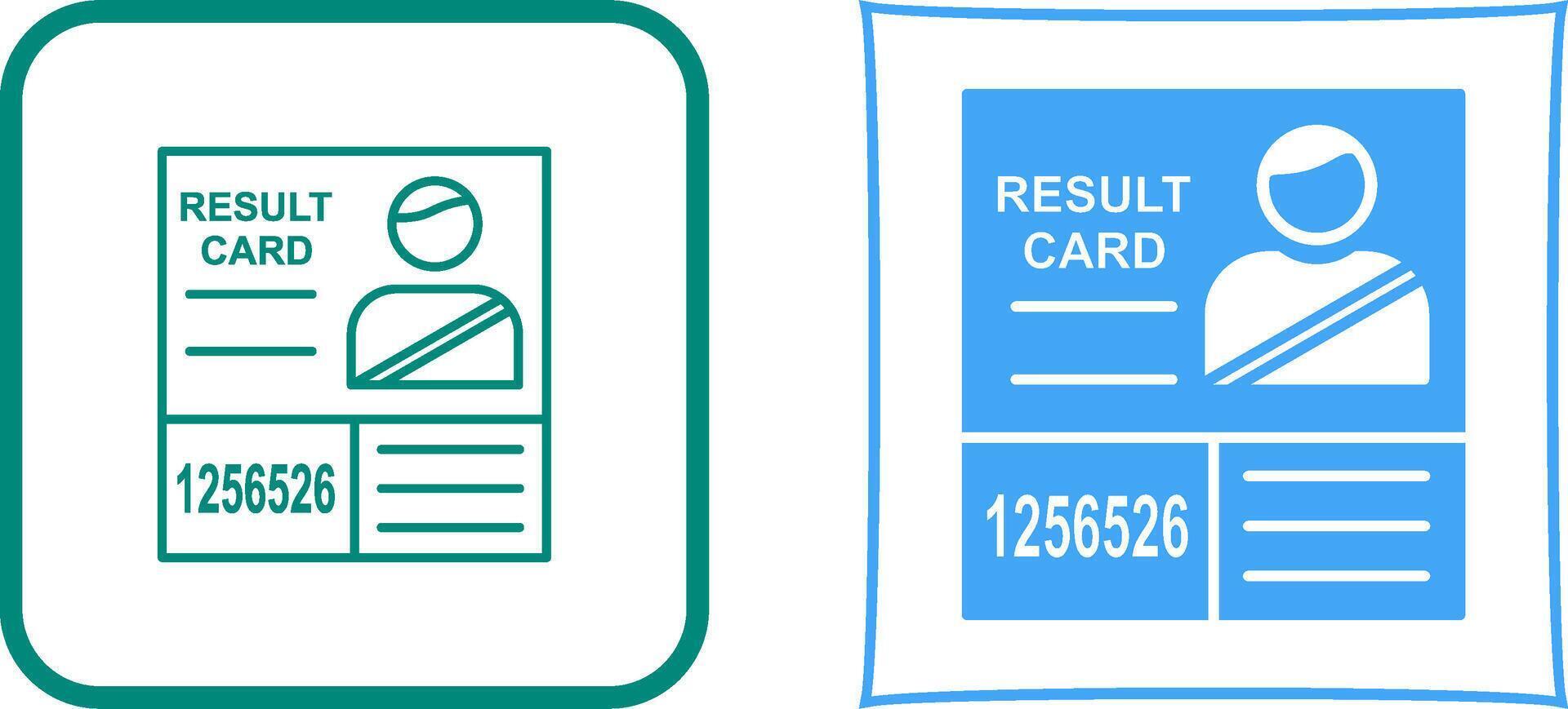 Candidate Results Icon Design vector