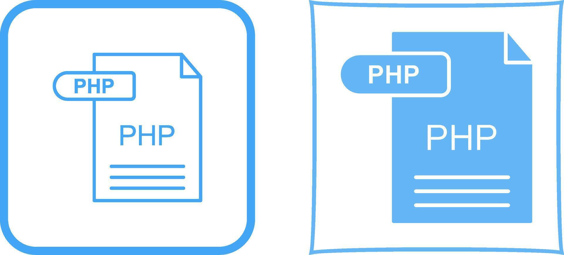 PHP Icon Design vector