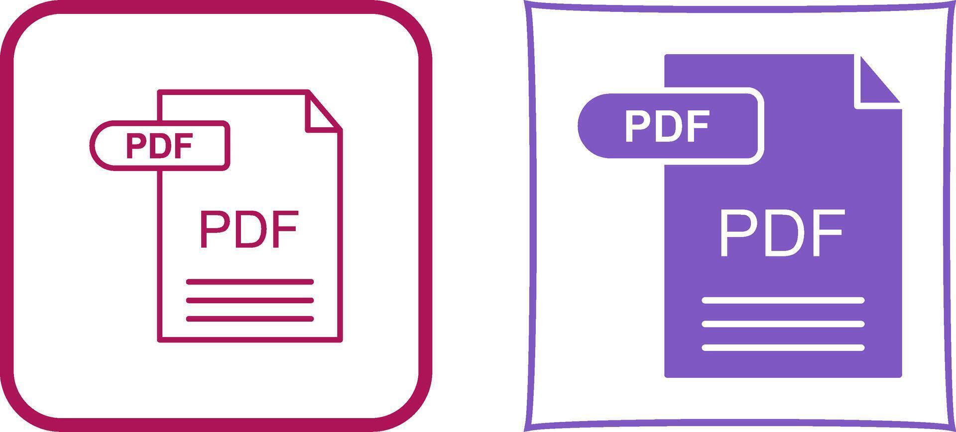 pdf icono diseño vector