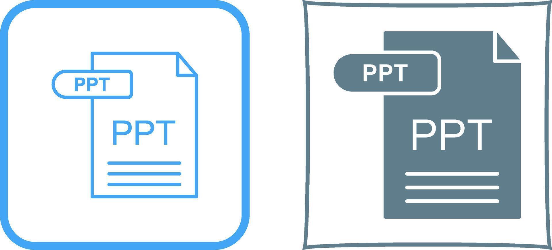 PPT Icon Design vector