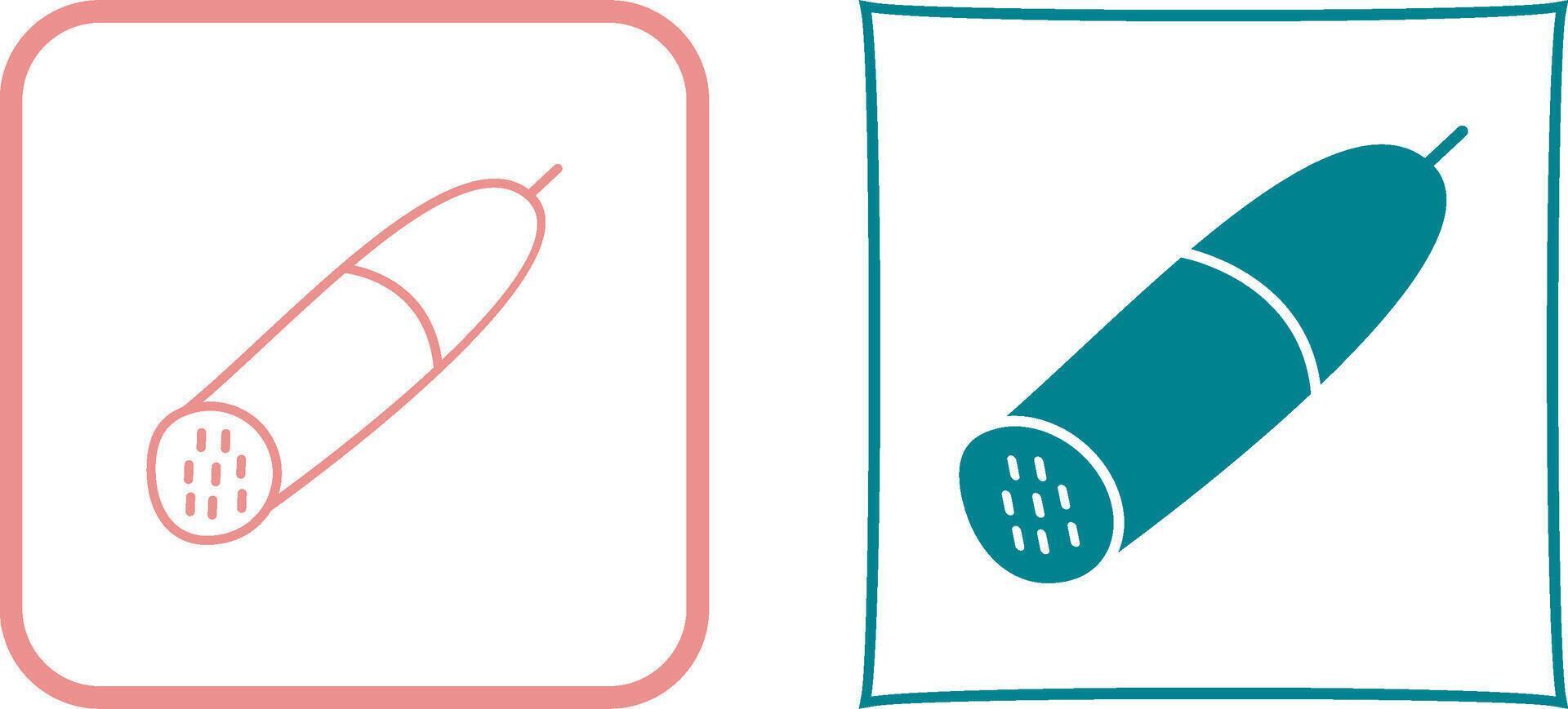 Salami Icon Design vector