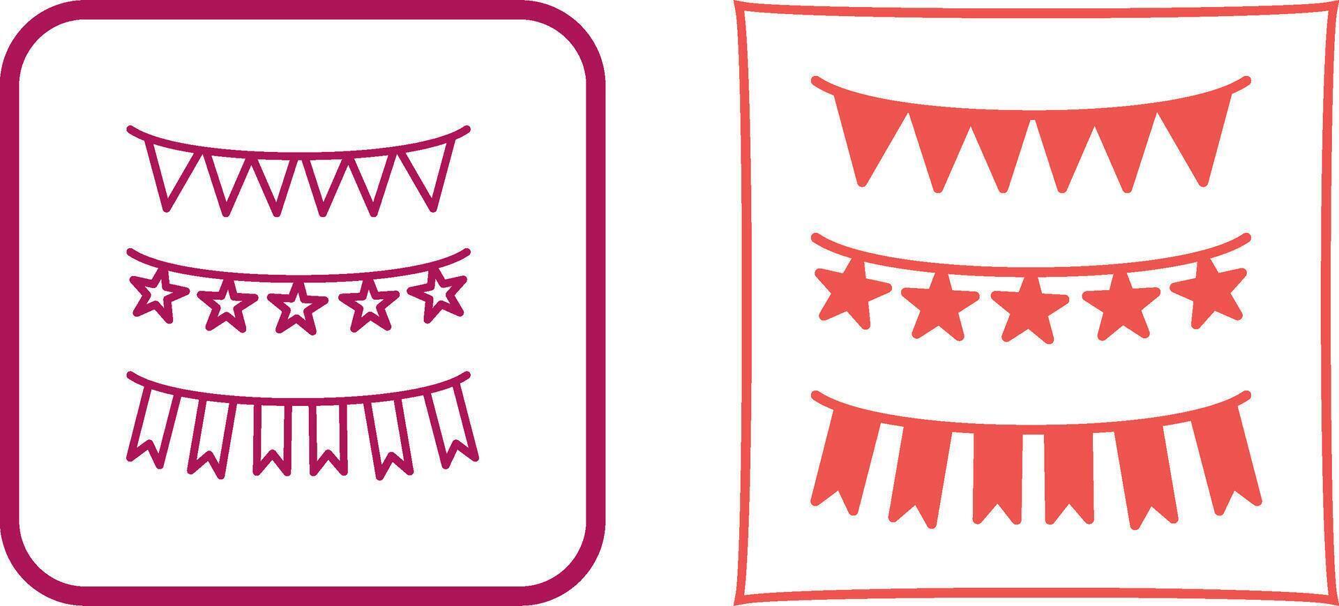 Garlands Icon Design vector