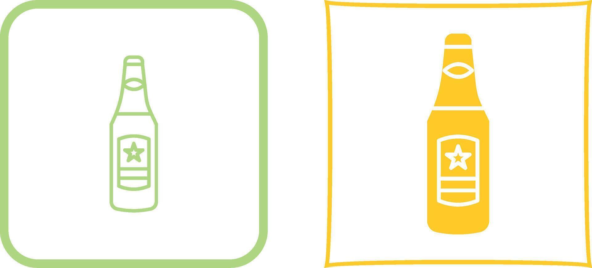 Beer Bottle Icon Design vector