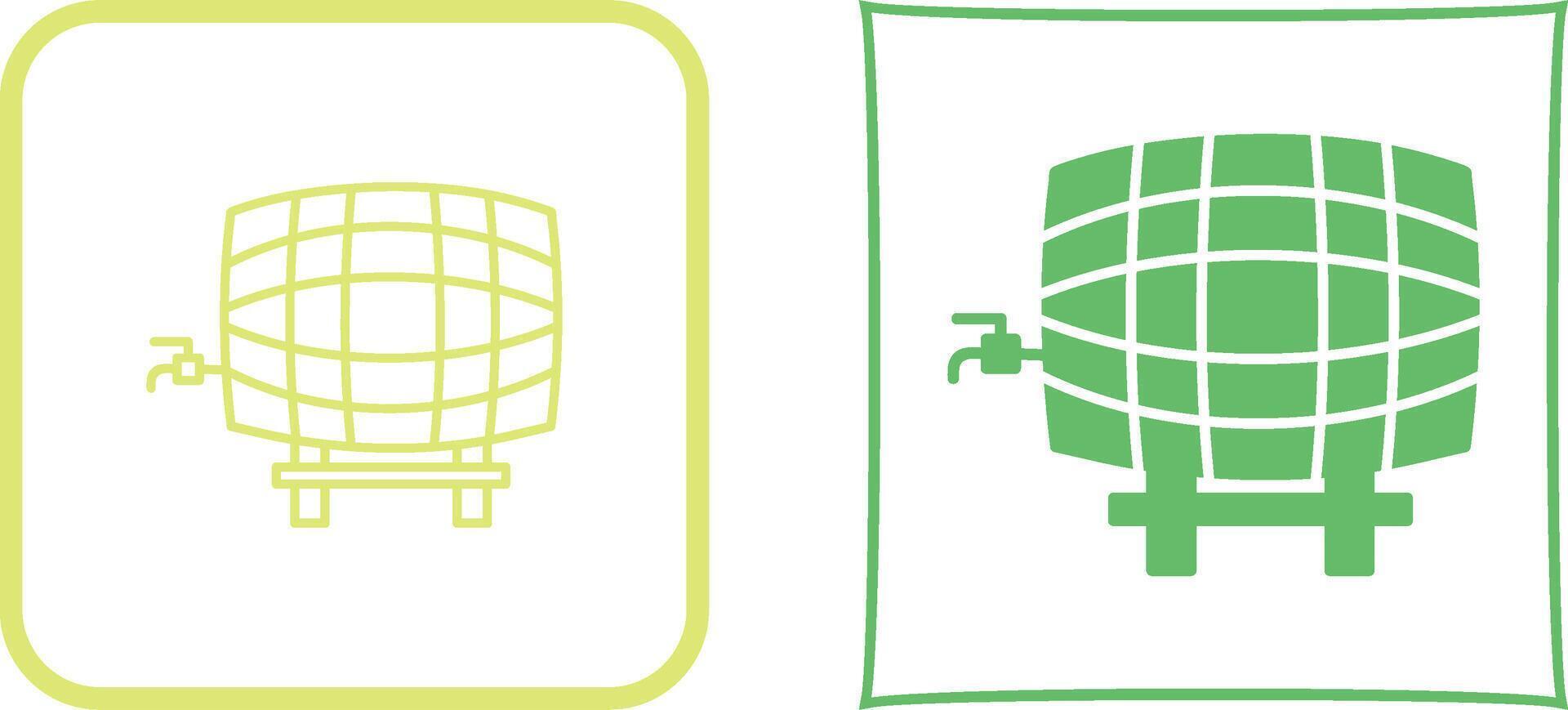 Barrel with Tap Icon Design vector