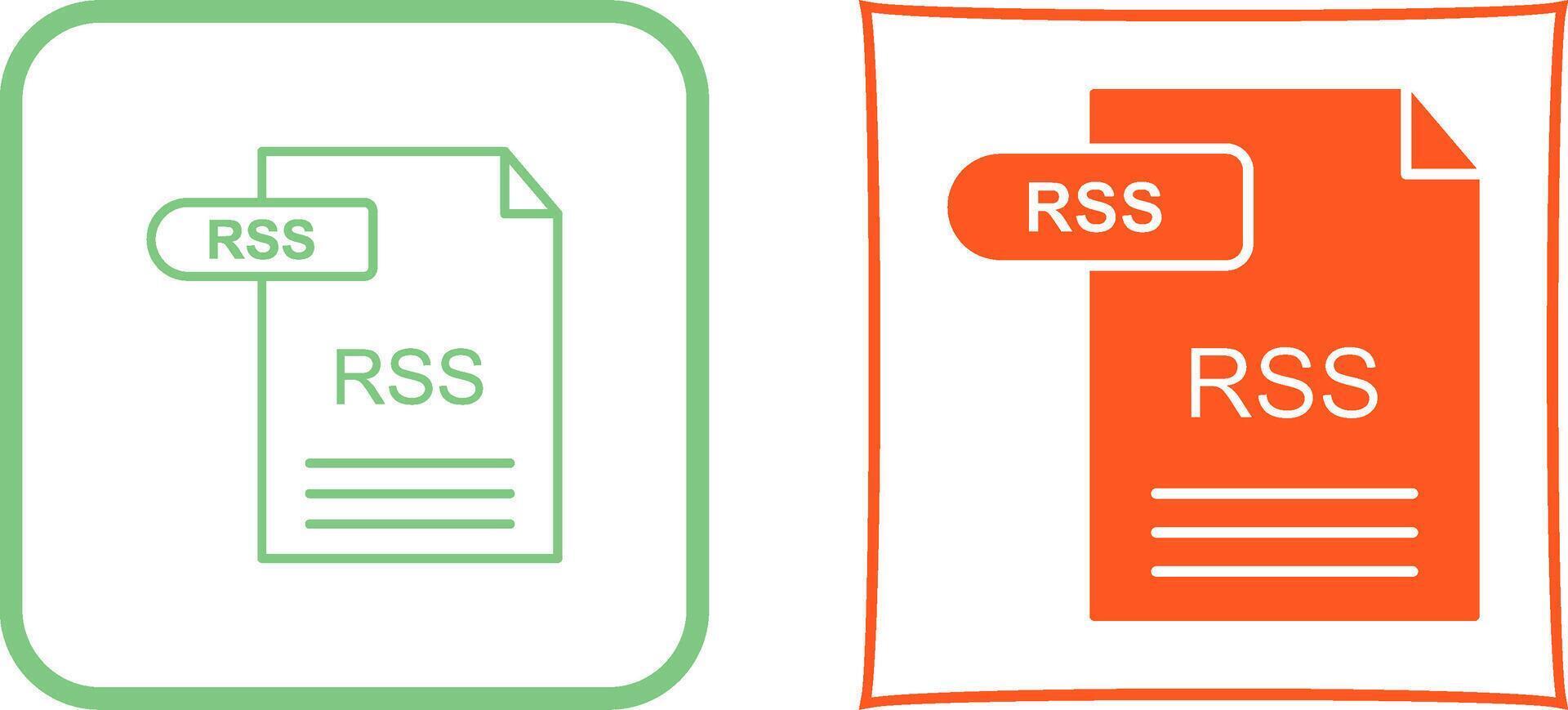 RSS Icon Design vector